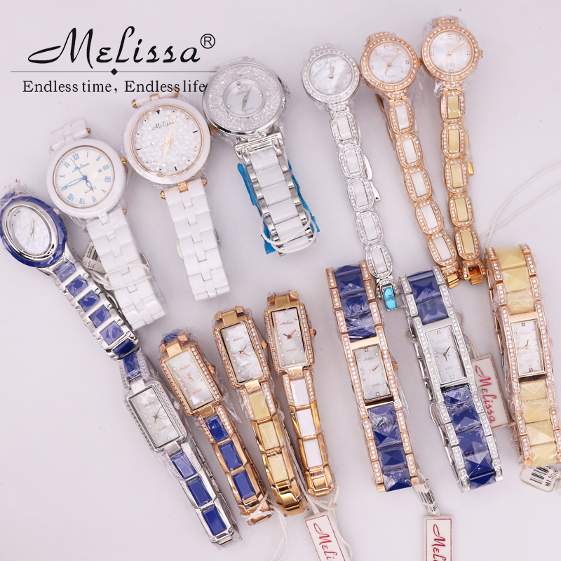 Luxury Watch Discount - ขาย!!! ส่วนลด Melissa คริสตัล Rhinestones ผู้หญิงนาฬิกาญี่ปุ่น
