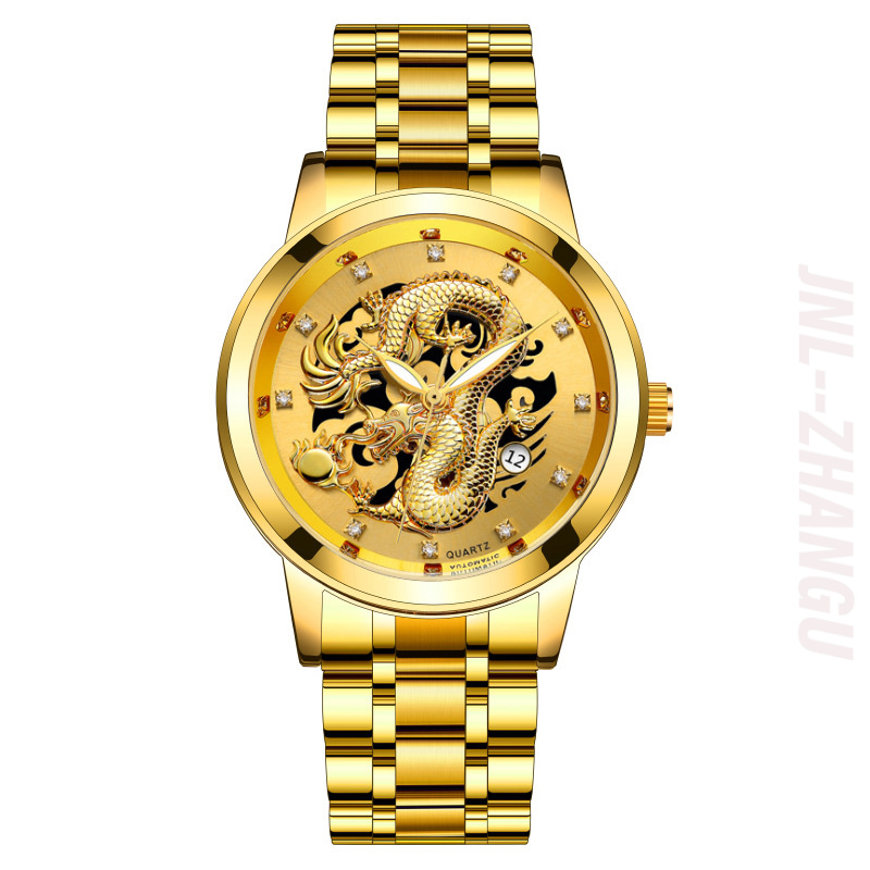 Luxury Watch Trading - นาฬิกาข้อมือผู้ชายแฟชั่นยอดนิยม สายสแตนเลส ควอตซ์ ดีไซน์ธุรกิจ กันน้ำ หน้าปัดทรงเหลี่ยม