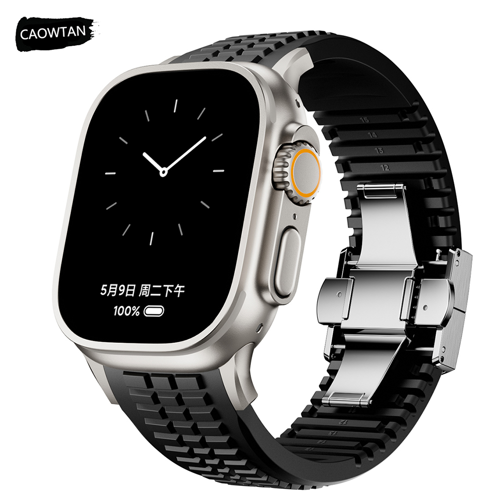 Luxury Watch Ap - กีฬาซิลิโคนสําหรับ Apple Watch Ultra 2 49
