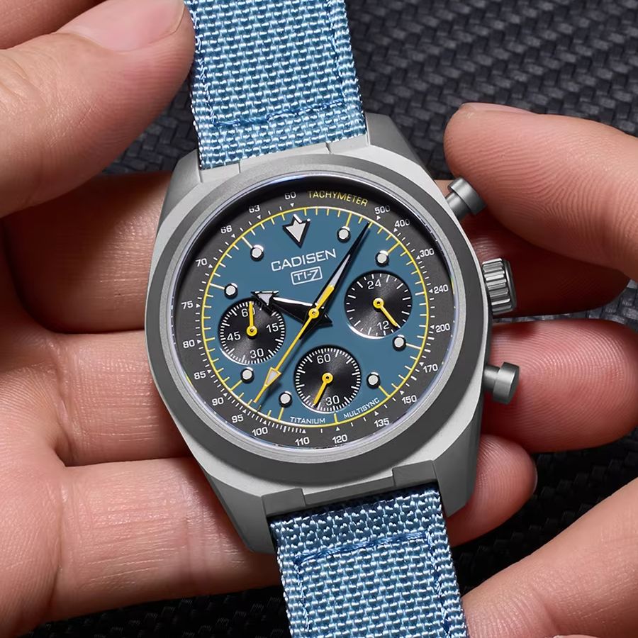 Titanium Sport Watch - นาฬิกาข้อมือผู้ชาย CADISEN Titanium TI-7 MULTISYNC รุ่น