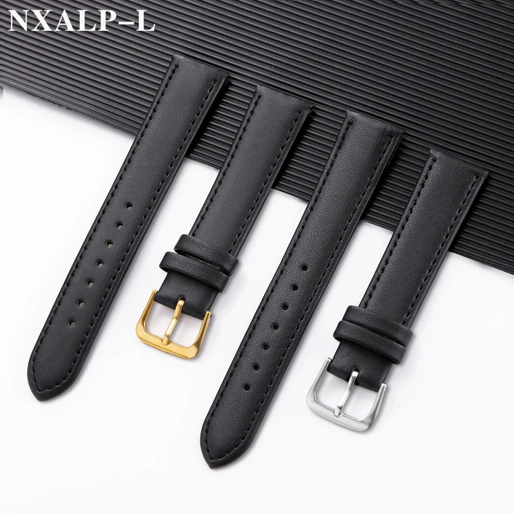 Dress Watch Ultra Thin - สายนาฬิกาข้อมือหนัง PU แบบบางเฉียบ ขนาด 8 มม.