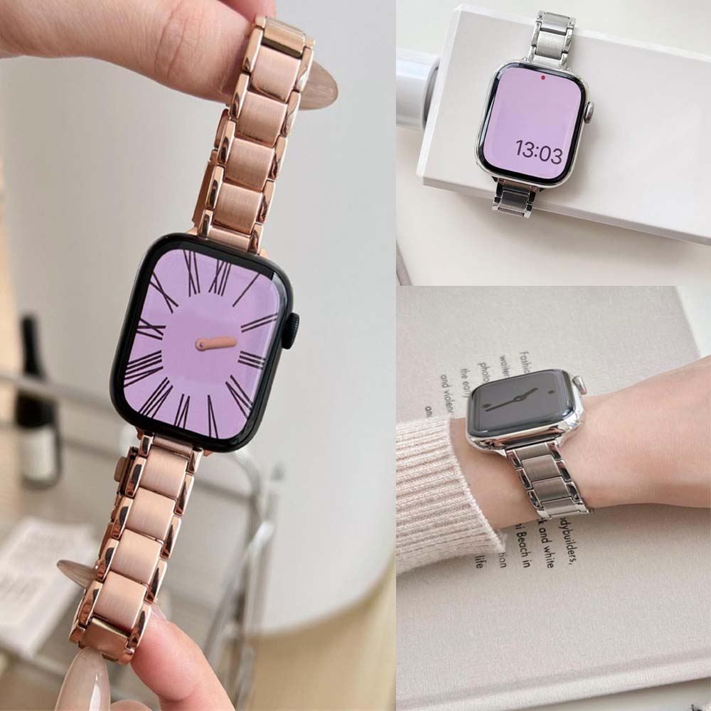 Luxury Watch Ap - Slim Metal Band สําหรับ Apple Watch