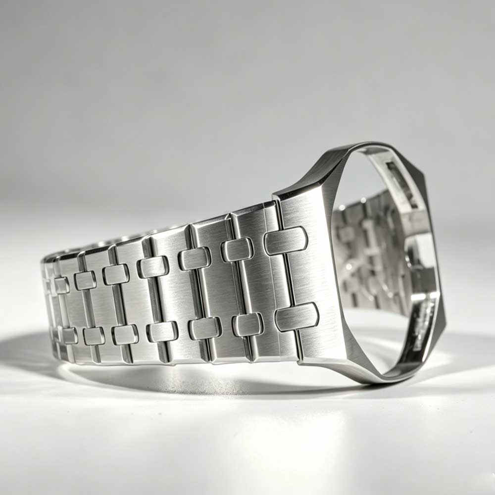 Luxury Watch Ap - ชุดดัดแปลงนาฬิกาพก Royal Pop ให้เป็นนาฬิกาข้อมือ ตัวเรือนโลหะ สายซิลิโคน