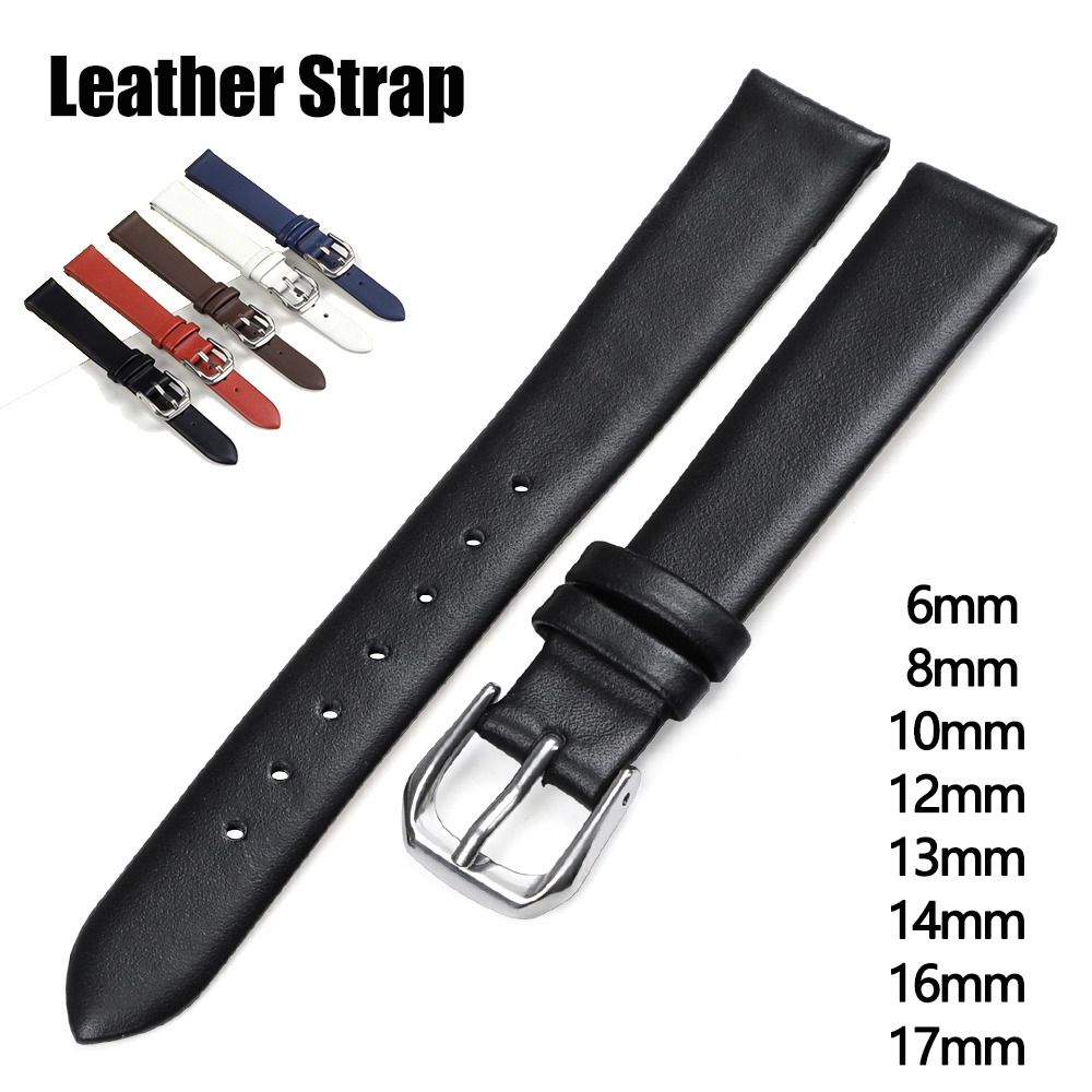 Dress Watch Ultra Thin - สายนาฬิกาหนังวัวแท้ ขนาด 6 มม. 8 มม.