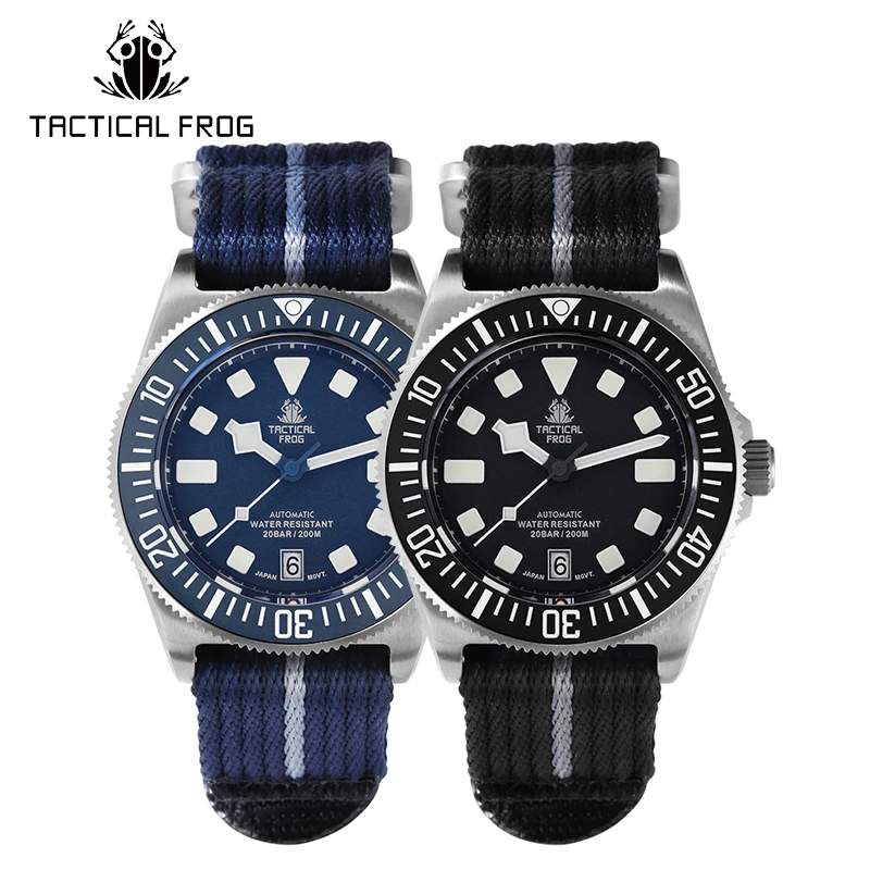 Titanium Sport Watch - ยุทธวิธีกบไทเทเนียมนาฬิกา FX-Diving 42 มม.NH35 อัตโนมัติ Sapphire