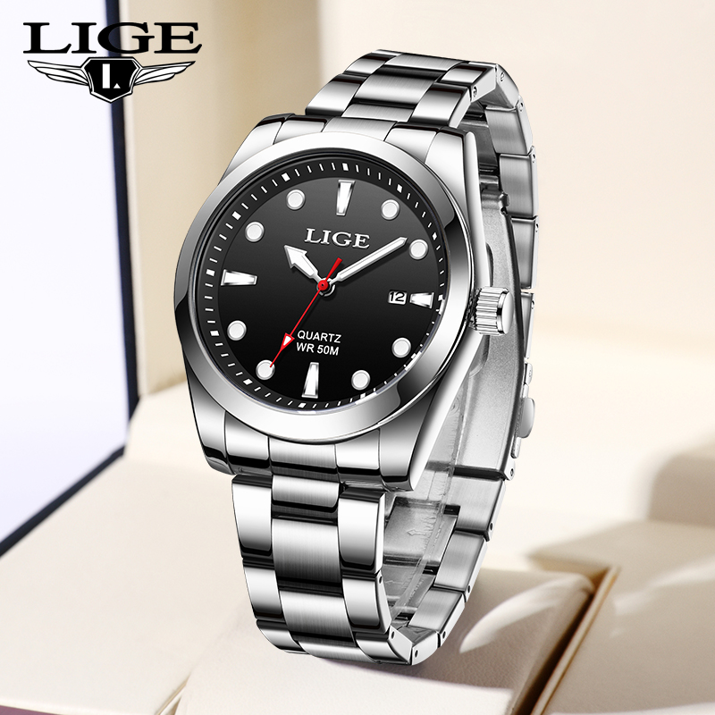 Luxury Watch Top 10 - LIGE แบรนด์หรู Mens นาฬิกา Casual แฟชั่นนาฬิกาข้อมือควอตซ์กีฬา