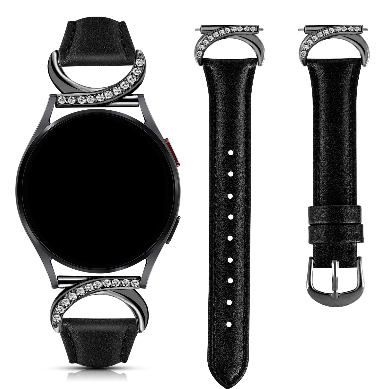 Dress Watch Ultra Thin - สายหนัง p เหมาะสำหรับซัมซุง กาแลคซี่ วอทช์ 7/6/5/4/FE/40
