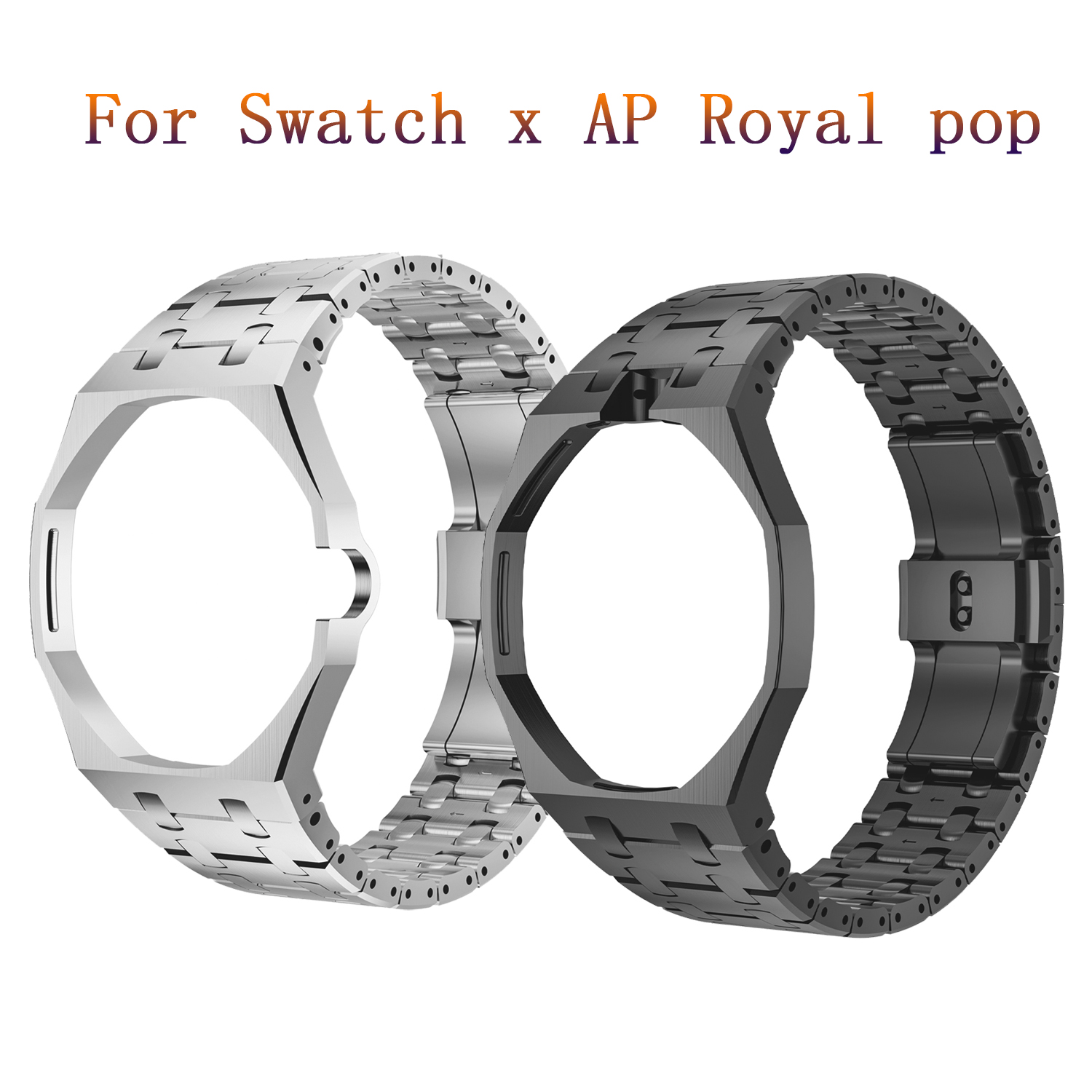 Luxury Watch Ap - สายนาฬิกาสำหรับ Swatch X AP Royal POP