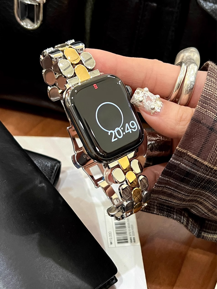 Luxury Watch Ap - สแตนเลสสตีลหรูหราสําหรับ iWatch Ultra 10 9 8