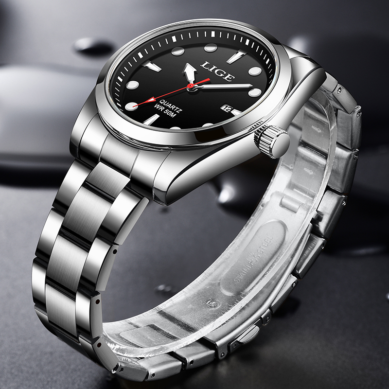 LIGE แบรนด์หรู Mens นาฬิกา Cas - Luxury Watch Top 10 บทวิจารณ์และราคา