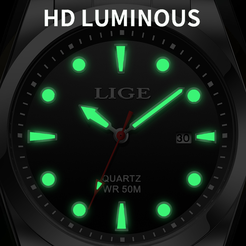 LIGE แบรนด์หรู Mens นาฬิกา Cas - Luxury Watch Top 10 บทวิจารณ์และราคา