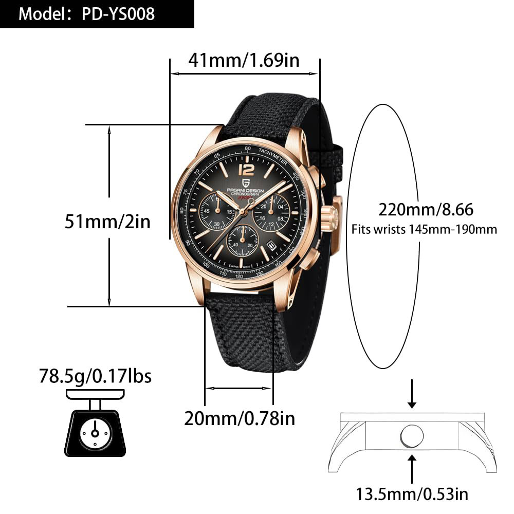 นาฬิกาข้อมือผู้ชาย PAGANI DESI - Luxury Watch Safe บทวิจารณ์และราคา