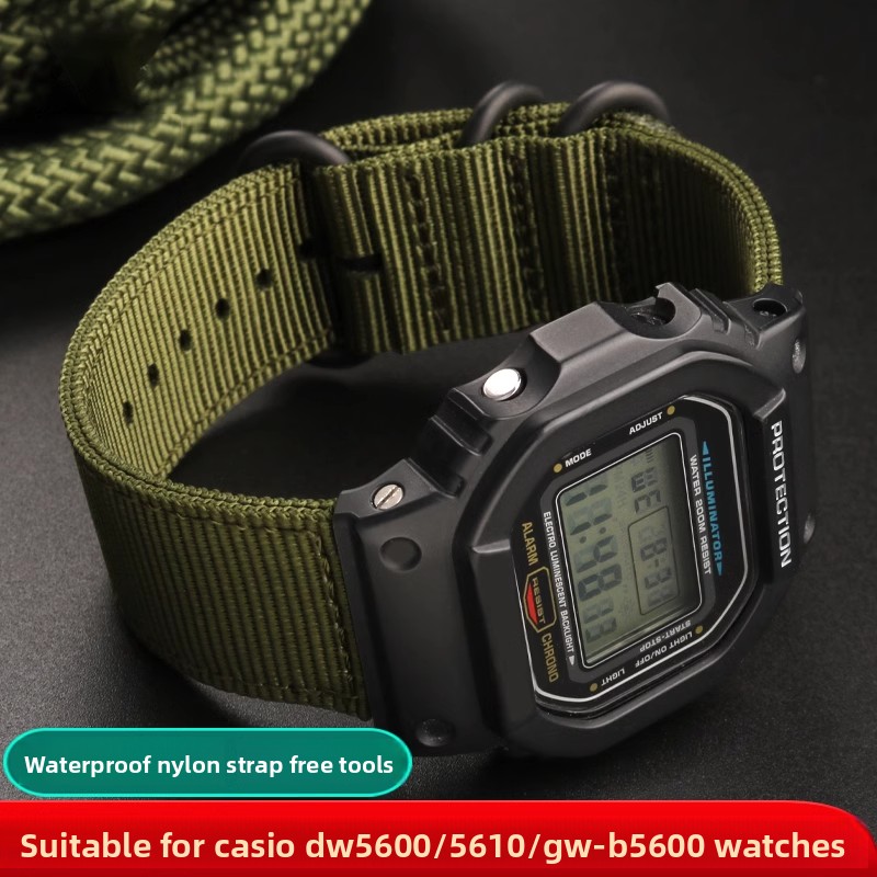 ไนลอนสําหรับนาฬิกา Casio G-Sho - Casio Watch G-Shock Dw-5600 บทวิจารณ์และราคา