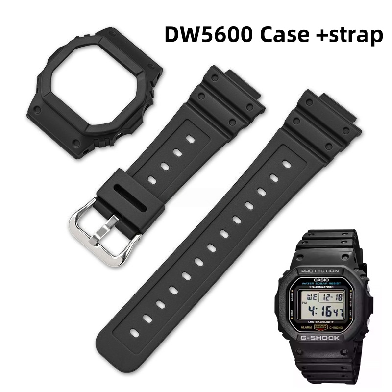 สายนาฬิกาเรซิ่น + เคสนาฬิกาแบบ - Casio Watch G-Shock Dw-5600 บทวิจารณ์และราคา