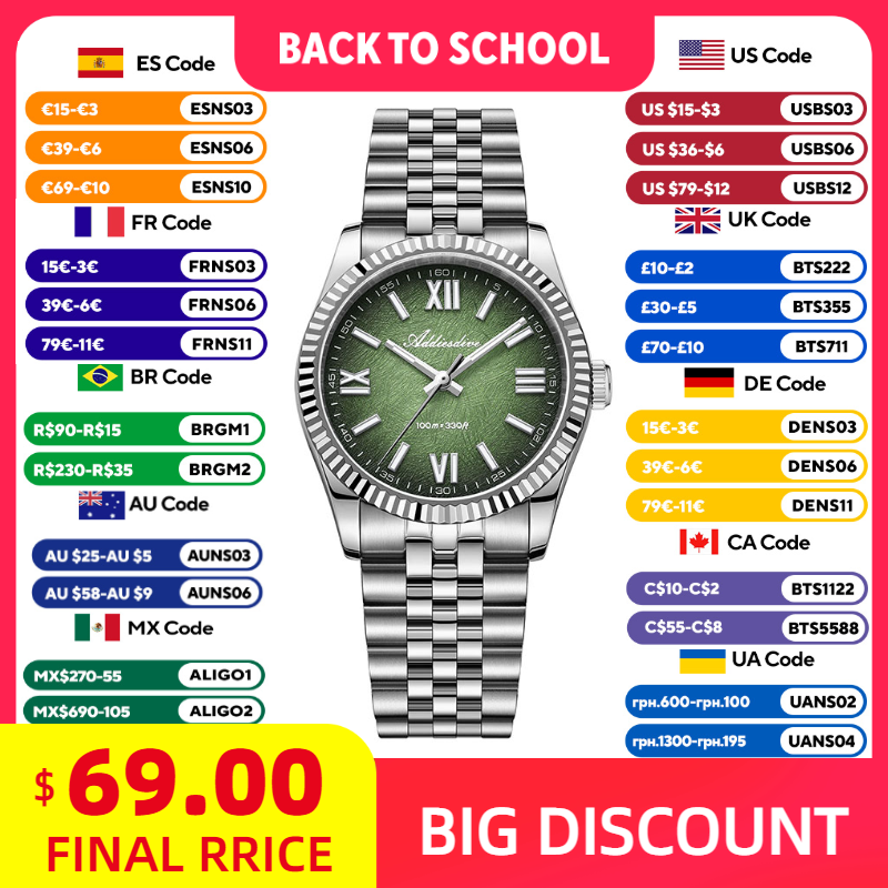 ADDIESDIVE นาฬิกาหรูหราสำหรับผ - Luxury Watches บทวิจารณ์และราคา