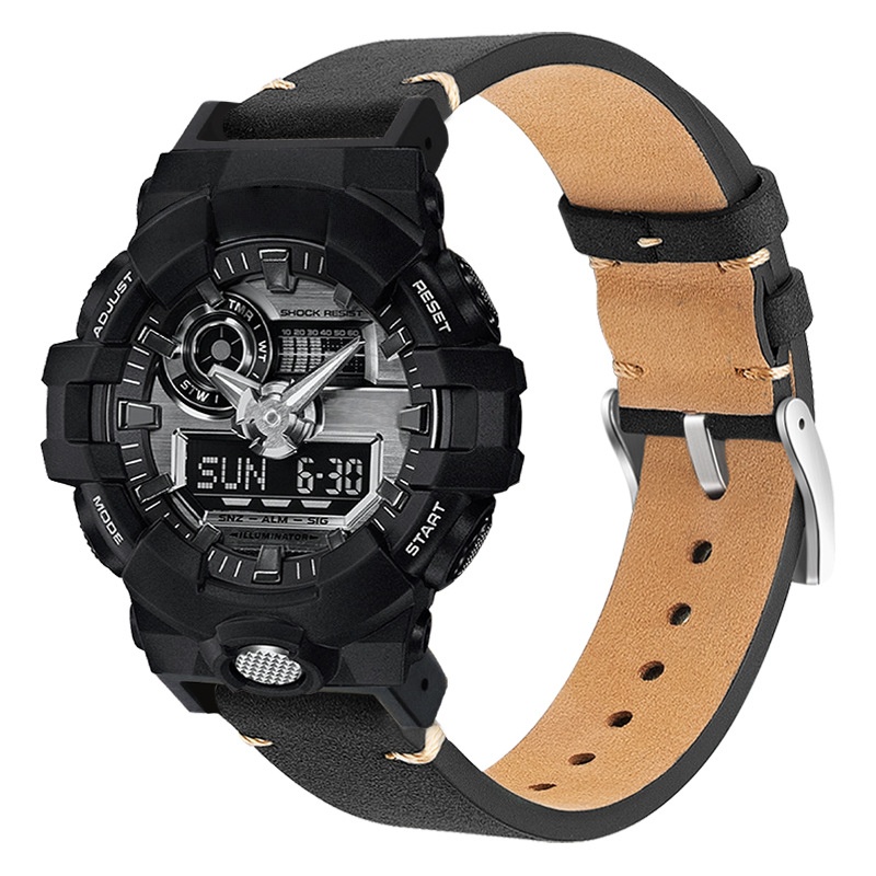 สายหนังแท้ 16 มม.สำหรับนาฬิกาค - Casio Watch G-Shock Dw-5600 บทวิจารณ์และราคา