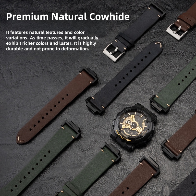 สายหนังแท้ 16 มม.สำหรับนาฬิกาค - Casio Watch G-Shock Dw-5600 บทวิจารณ์และราคา