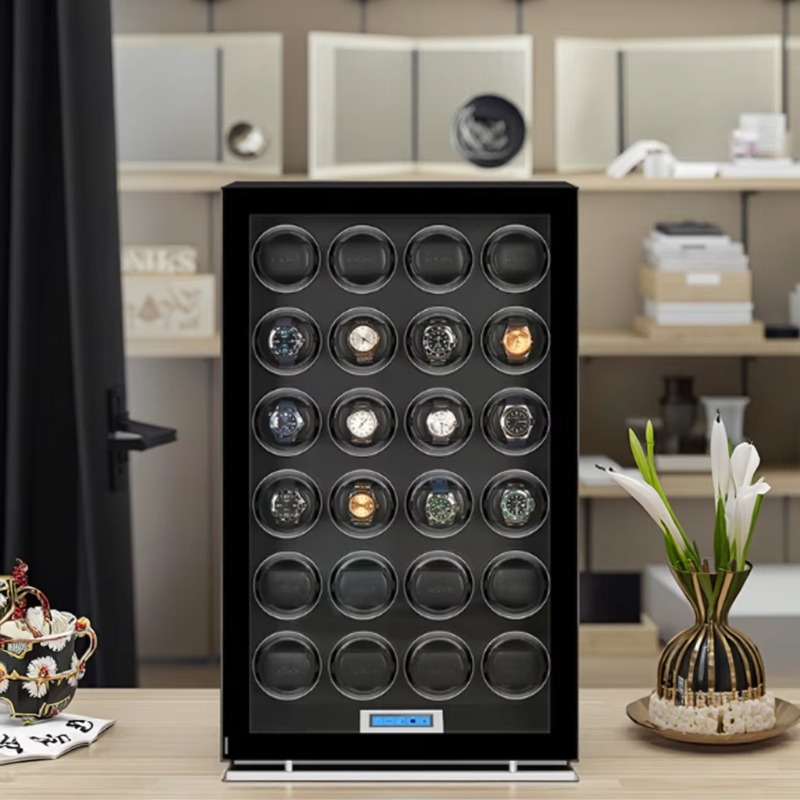 กล่องหมุนนาฬิกาอัตโนมัติ 24 ช่ - Luxury Watch Safe บทวิจารณ์และราคา